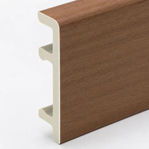 WPC Skirting 100mm Walnut Grain Premium Hotel Lobby Commercial Interior WYRAX-6 WPC Skirting 100mm Walnut Grain Premium Hotel Lobby Commercial Interior WYRAX