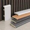 WPC Skirting 100mm Walnut Grain Premium Hotel Lobby Commercial Interior WYRAX-7 WPC Skirting 100mm Walnut Grain Premium Hotel Lobby Commercial Interior WYRAX