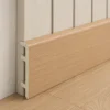 WPC Skirting Board 80mm Height Light Oak Grain Matching WPC Wall Panel Commercial WYRAX-2 WPC Skirting Board 80mm Height Light Oak Grain Matching WPC Wall Panel Commercial WYRAX