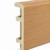 WPC Skirting Board 80mm Height Light Oak Grain Matching WPC Wall Panel Commercial WYRAX-4 WPC Skirting Board 80mm Height Light Oak Grain Matching WPC Wall Panel Commercial WYRAX