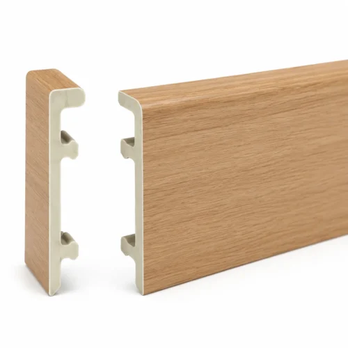 WPC Skirting Board 80mm Height Light Oak Grain Matching WPC Wall Panel Commercial WYRAX-6 WPC Skirting Board 80mm Height Light Oak Grain Matching WPC Wall Panel Commercial WYRAX