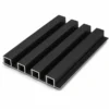 WPC Slat Wall Panel Matte Black Modern Interior Commercial Office Restaurant WYRAX_1 WPC Slat Wall Panel Matte Black Modern Interior Commercial Office Restaurant WYRAX