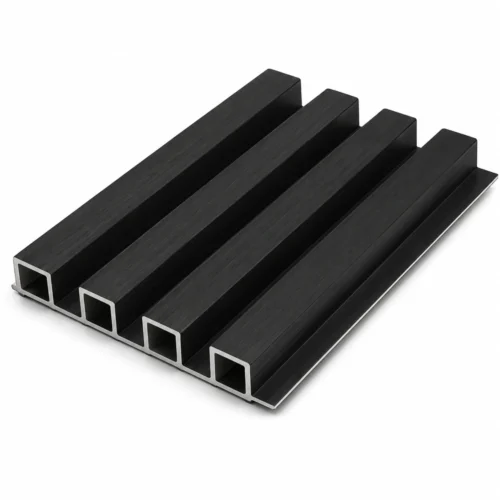 WPC Slat Wall Panel Matte Black Modern Interior Commercial Office Restaurant WYRAX_1 WPC Slat Wall Panel Matte Black Modern Interior Commercial Office Restaurant WYRAX