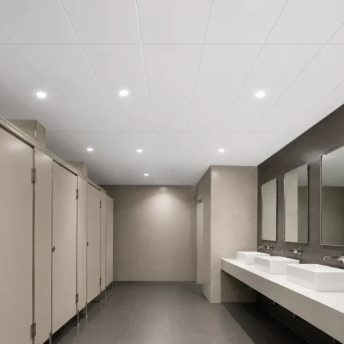 Waterproof PVC Ceiling Panel White 300×600mm Bathroom Toilet Click Install Commercial WYRAX
