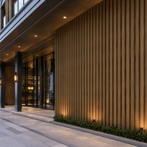 ASA 190 Five Groove Outdoor WPC Wall Panel Wood Texture Commercial Exterior WYRAX 1 ASA 190 Five Groove Outdoor WPC Wall Panel Wood Texture Commercial Exterior WYRAX