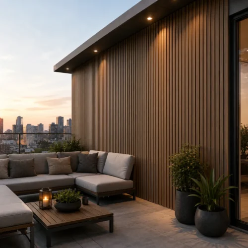 ASA 190 Five Groove Outdoor WPC Wall Panel Wood Texture Commercial Exterior WYRAX 9 ASA 190 Five Groove Outdoor WPC Wall Panel Wood Texture Commercial Exterior WYRAX