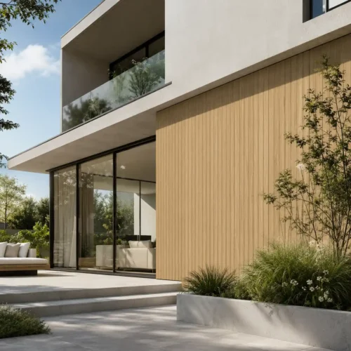 ASA Outdoor WPC Slat Panel Dark Wood Texture UV Resistant Modern Exterior Wall WYRAX 6 ASA Outdoor WPC Slat Panel Dark Wood Texture UV Resistant Modern Exterior Wall WYRAX