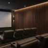 Black Oak Wood Slat Acoustic Panel High Density Polyester Fiber Cinema Studio Interior WYRAX_1 Black Oak Wood Slat Acoustic Panel High Density Polyester Fiber Cinema Studio Interior WYRAX