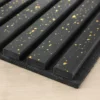 Charcoal Black Slat Acoustic Panel Fire Resistant Sound Absorbing Bar Restaurant Interior WYRAX_4 Charcoal Black Slat Acoustic Panel Fire Resistant Sound Absorbing Bar Restaurant Interior WYRAX