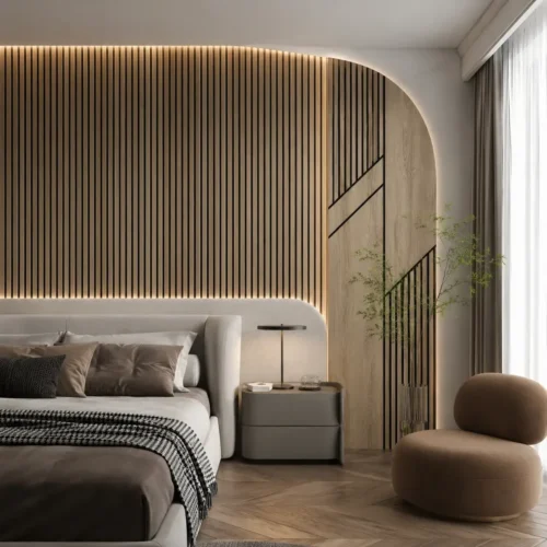 Flexible Wood Slat Acoustic Panel Curved Wall Decoration Hotel Office Engineering Project WYRAX_5 Flexible Wood Slat Acoustic Panel Curved Wall Decoration Hotel Office Engineering Project WYRAX