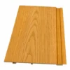 Outdoor WPC Grille Panel Natural Wood Grain ASA Surface Commercial Facade Renovation WYRAX