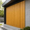 Outdoor WPC Grille Panel Natural Wood Grain ASA Surface Commercial Facade Renovation WYRAX