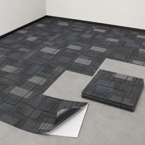PVC Self Adhesive Carpet Pattern Floor Tile 600x600mm Office Commercial Space WYRAX_7 PVC Self Adhesive Carpet Pattern Floor Tile 600x600mm Office Commercial Space WYRAX