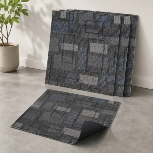 PVC Self Adhesive Carpet Pattern Floor Tile 600x600mm Office Commercial Space WYRAX_8 PVC Self Adhesive Carpet Pattern Floor Tile 600x600mm Office Commercial Space WYRAX