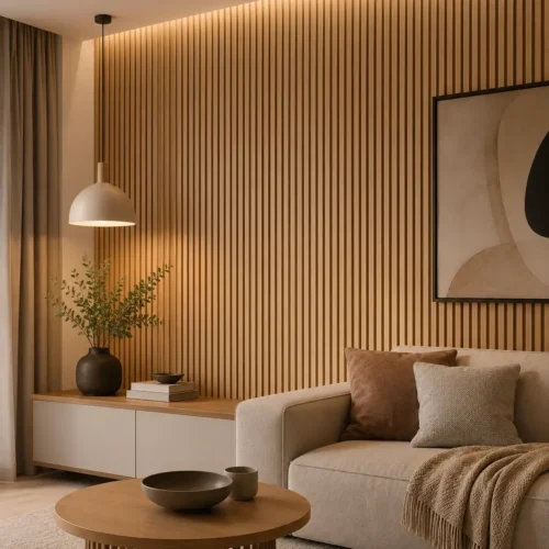 PVC Veneer Acoustic Slat Panel Waterproof Surface Commercial Wall Cladding Hotel Project WYRAX_6 PVC Veneer Acoustic Slat Panel Waterproof Surface Commercial Wall Cladding Hotel Project WYRAX