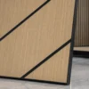 Teak Wood Veneer Acoustic Panel Linear Slat Design Commercial Interior Wall Project WYRAX_7 Teak Wood Veneer Acoustic Panel Linear Slat Design Commercial Interior Wall Project WYRAX