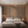 Teak Wood Veneer Acoustic Panel Linear Slat Design Commercial Interior Wall Project WYRAX_8 Teak Wood Veneer Acoustic Panel Linear Slat Design Commercial Interior Wall Project WYRAX