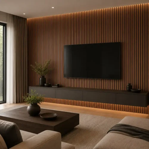 Walnut Wood Slat Acoustic Wall Panel Decorative Sound Absorbing Hotel Lobby Commercial WYRAX_5 Walnut Wood Slat Acoustic Wall Panel Decorative Sound Absorbing Hotel Lobby Commercial WYRAX