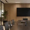 White Oak Akupanel Acoustic Panel Modern Wood Slat Wall Cladding Office Commercial Space WYRAX_1 White Oak Akupanel Acoustic Panel Modern Wood Slat Wall Cladding Office Commercial Space WYRAX