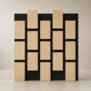 Wood Veneer Slat Acoustic Panel 600x2400mm Noise Reduction Office Meeting Room WYRAX_2 Wood Veneer Slat Acoustic Panel 600x2400mm Noise Reduction Office Meeting Room WYRAX