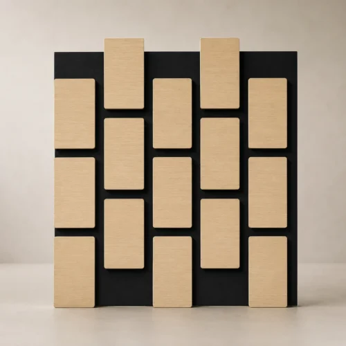 Wood Veneer Slat Acoustic Panel 600x2400mm Noise Reduction Office Meeting Room WYRAX_2 Wood Veneer Slat Acoustic Panel 600x2400mm Noise Reduction Office Meeting Room WYRAX