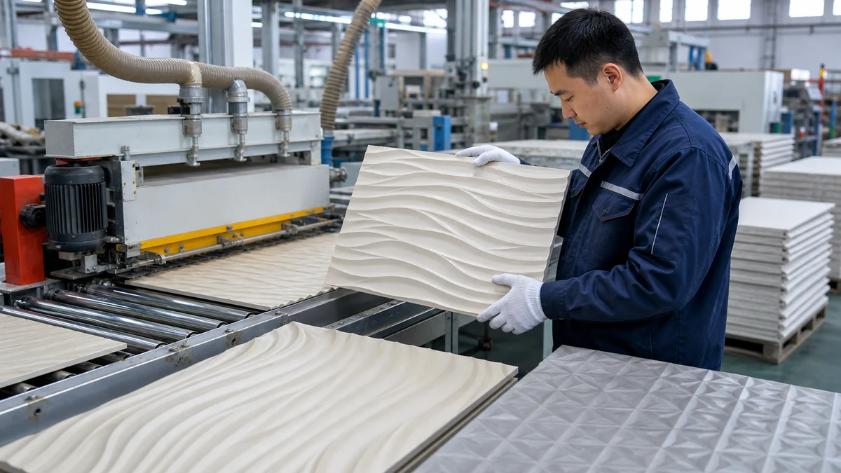 3D wall panel production and quality control in factory