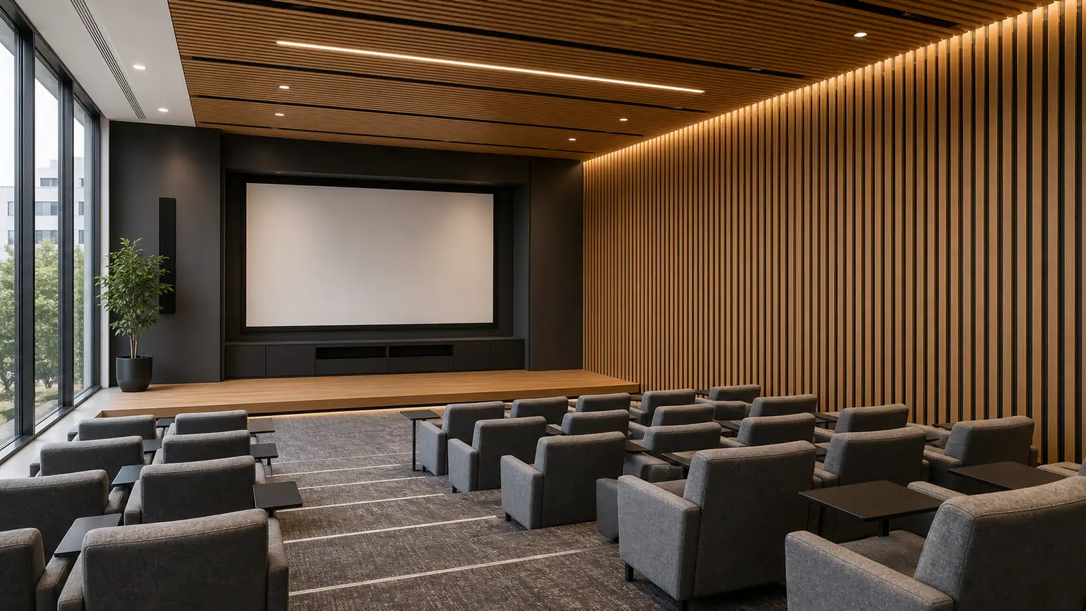 decorative acoustic panels for commercial interior sound absorption
