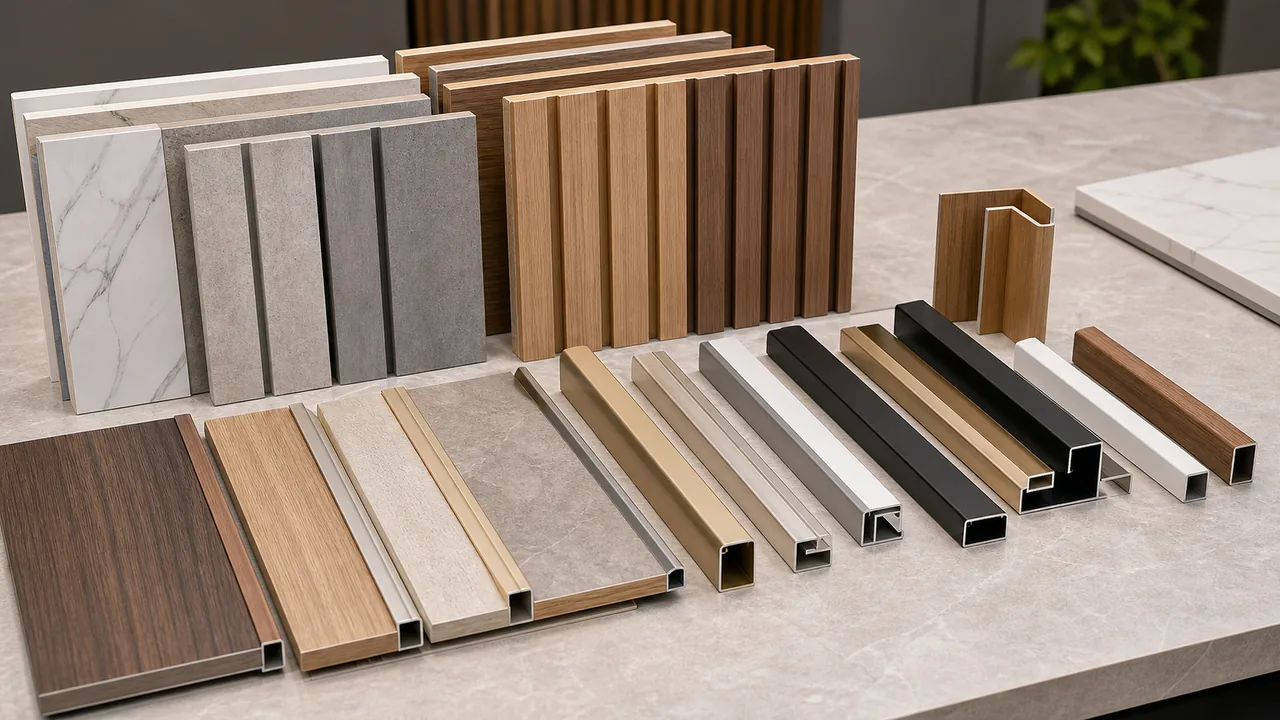 aluminum skirting board compared with PVC MDF and wood baseboards