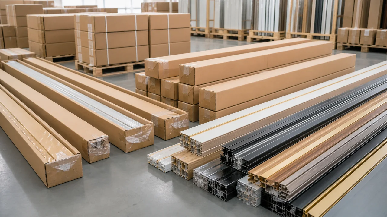 wholesale aluminum skirting board packaging and export supply