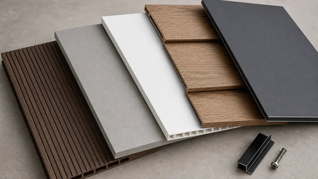 composite siding panels 01 material types