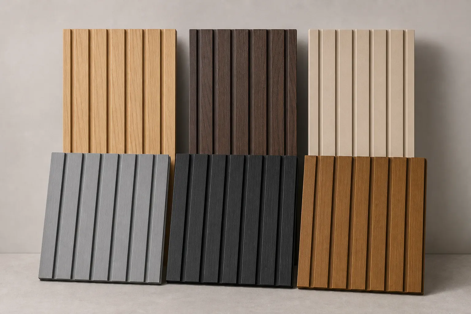 custom color WPC wall panel samples for wholesale projects