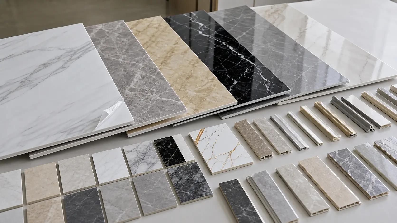 custom UV marble sheet samples for wholesale projects