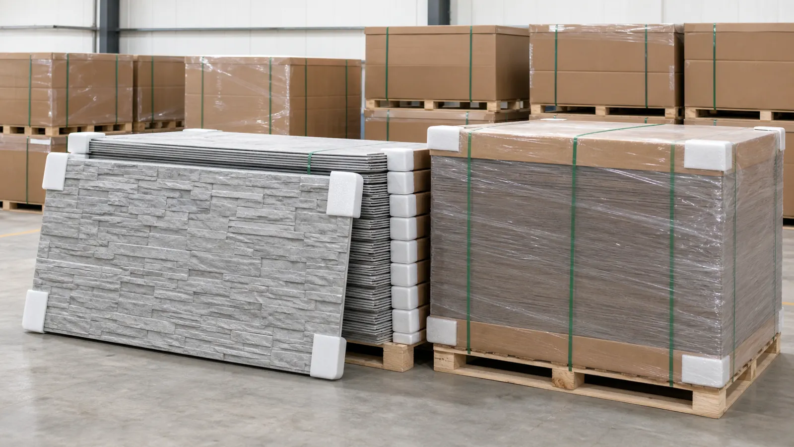 wholesale faux stone panels packaging and export supply