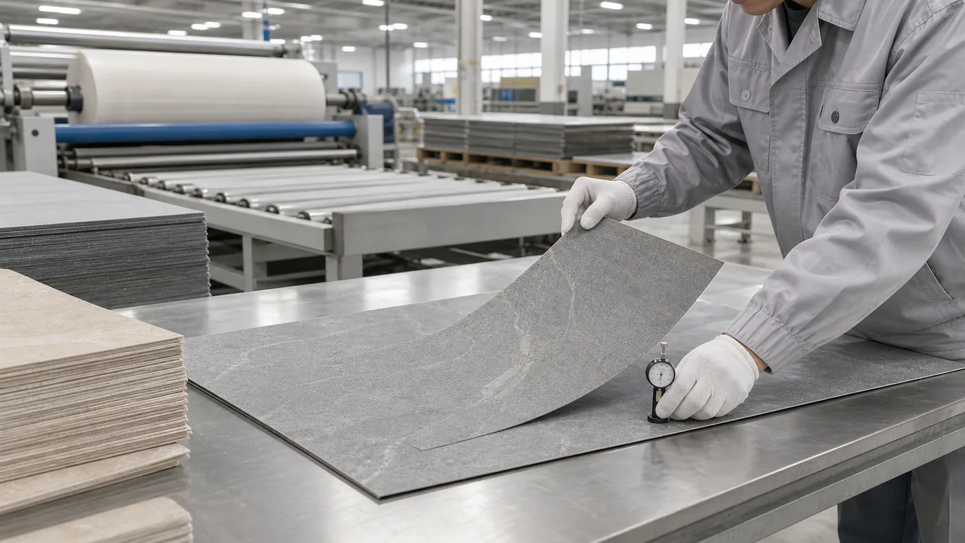 flexible stone veneer production and quality control in factory