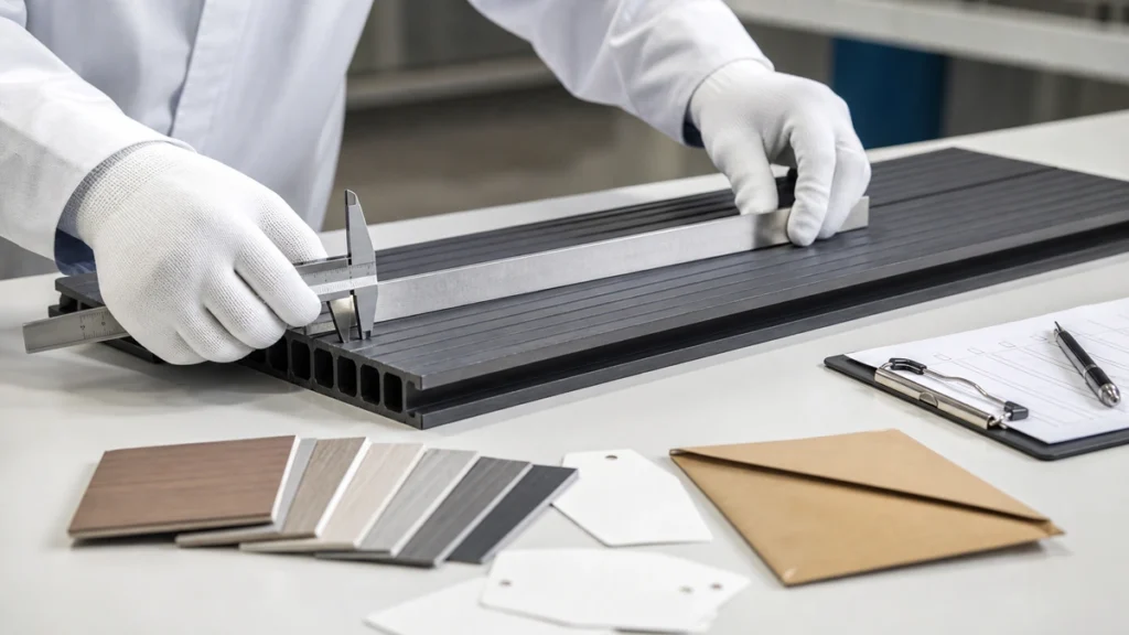 how to choose wpc wall panel manufacturer 01 qc sample check