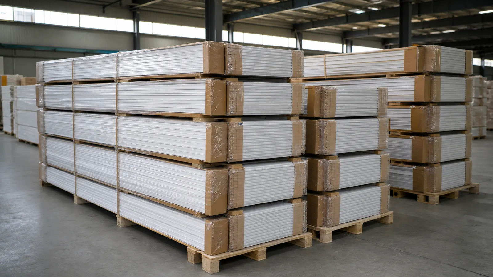 wholesale PVC ceiling panel packaging and export supply