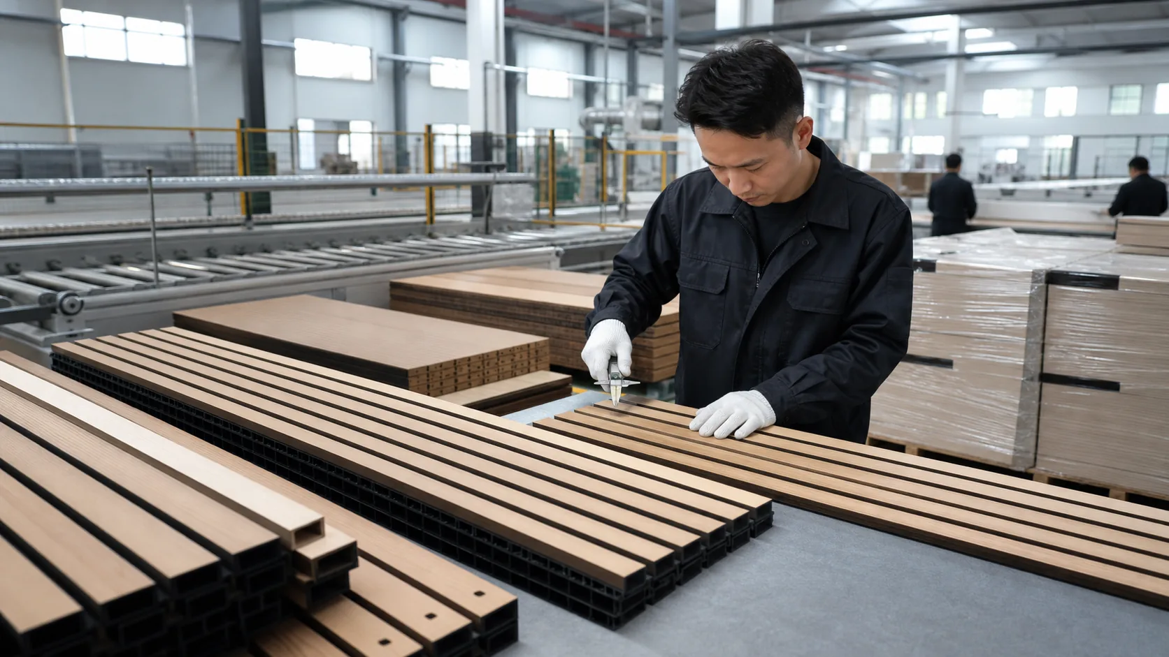 fluted panel production and quality control in factory