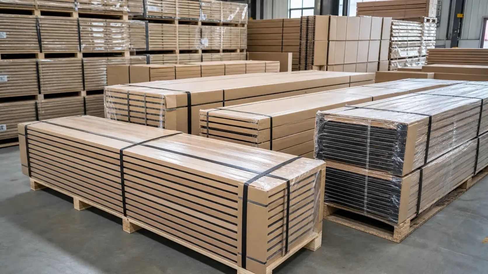 wholesale fluted panel packaging and export supply