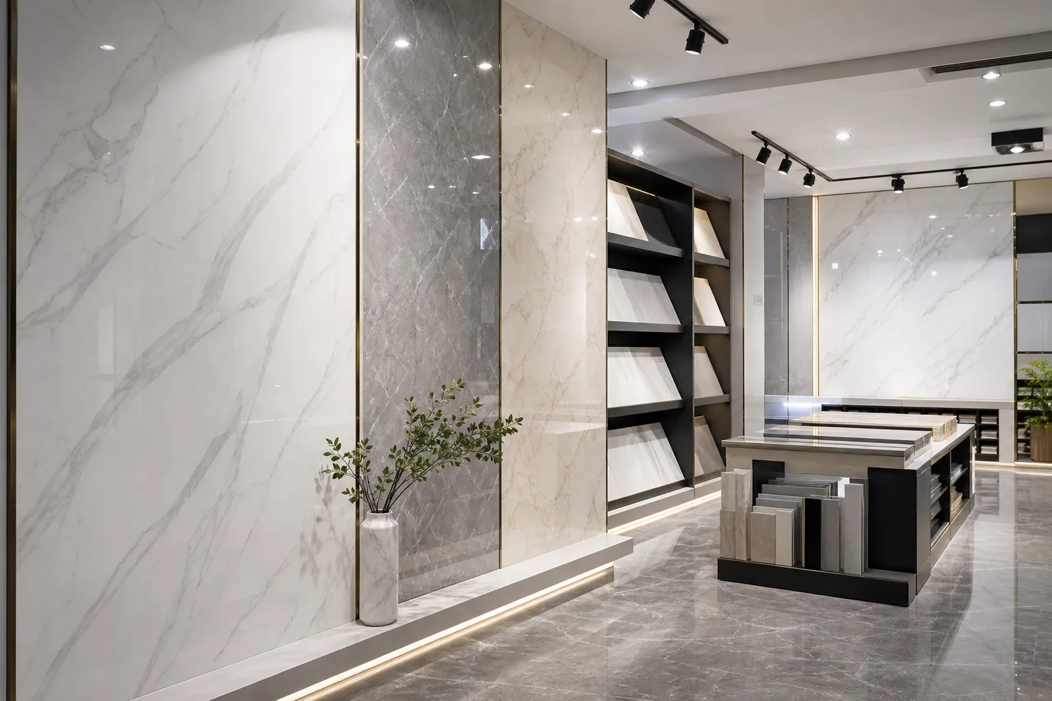 decorative UV marble sheets for retail store and showroom walls