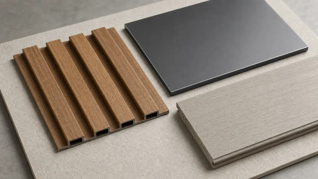 wpc vs acm vs composite siding 02 material samples