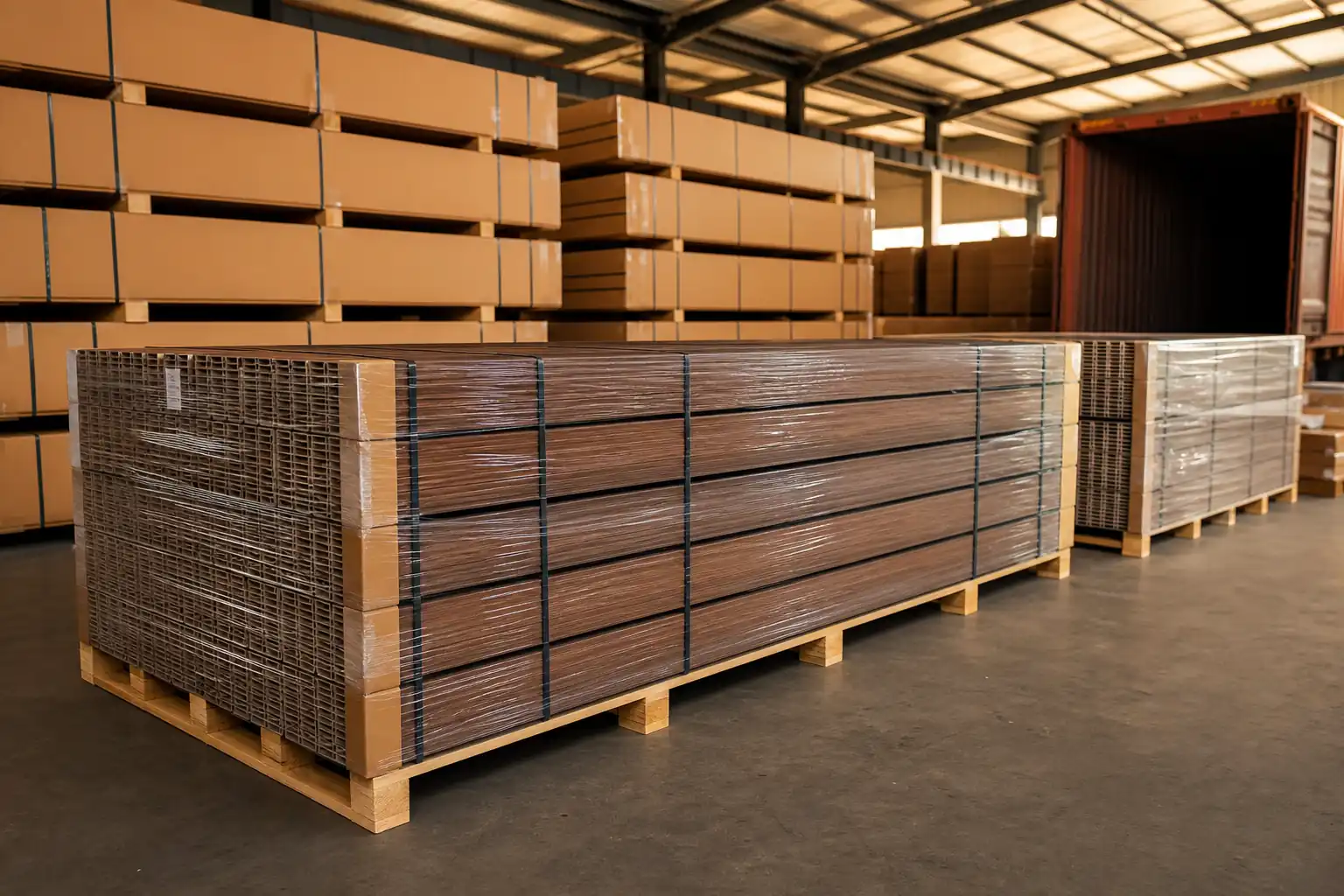 wholesale WPC wall panel packaging and export supply